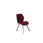 Gemma Dining Chair - Black Legs - Red Fabric