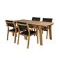 Marion mat bord - 180 * 90 * H74 - Acacia, Venedig Stackingstol - Teak / svart Textilene_4