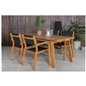 Marion mat bord - 180 * 90 * H74 - Acacia, Venedig Stackingstol - Teak / svart Textilene_4