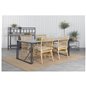 Texas Spisebord 200 * 100 - Sort Alu / Teak / Grå Spray Stone, Cane Armchair_4