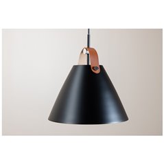 Taklampa Avior 27x27cm - Svart / Brun