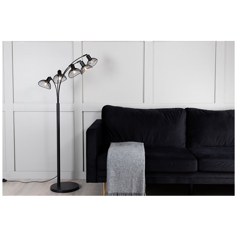 Elsa Floor Lamp L810 x W360 x H1523 Black