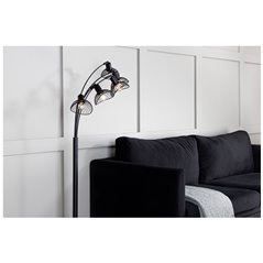 Golvlampa Elsa 81x36x152cm - Svart