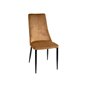 Eli Dining Chair 4-Pack -Bronz / Sort - Velour - Metal / Fløjlsstof