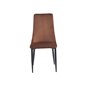 Eli Dining Chair 4-Pack - Brun / Rust / Sort - Velour - Metal / Fløjlsstof