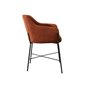 Spisestuestol Lea h 2-Pak - Orange / Rust / Sort - Velour