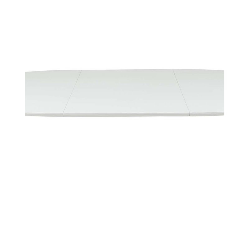 Indsatsplade 120x50cm til Spisebord Wave - Hvid - MDF