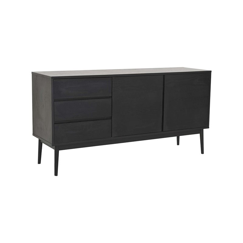 Skänk/Sideboard Ekeberg 160x45x80cm - Svart - Ask/Trä