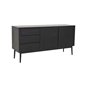 Skänk/Sideboard Ekeberg 160x45x80cm - Svart - Ask/Trä