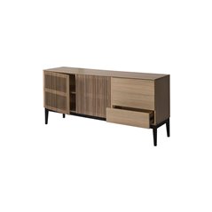 Skänk/Sideboard Gradino 180x45x80cm - Natur/Svart - Ask/Trä/ek