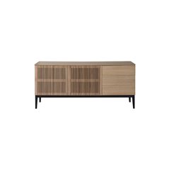 Skänk/Sideboard Gradino 180x45x80cm - Natur/Svart - Ask/Trä/ek