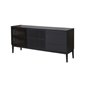 Skänk/Sideboard Gradino 180x45x80cm - Svart - Ask/Trä/ek