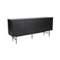 Skänk/Sideboard Parade 200x45x90cm - Svart - Metall/Ask