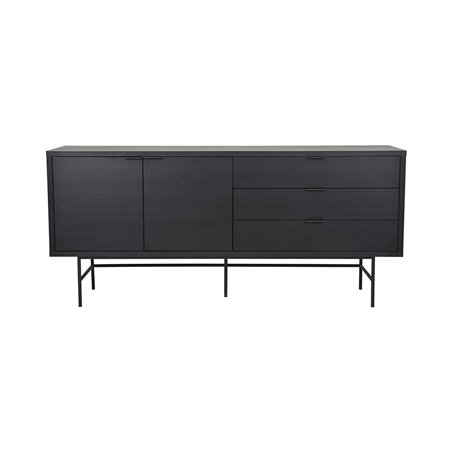 Skänk/Sideboard Parade 200x45x90cm - Svart - Metall/Ask