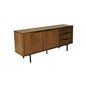 Skänk/Sideboard Quebec 180x45x80cm - Natur/Svart - Vildek/Metall/Trä