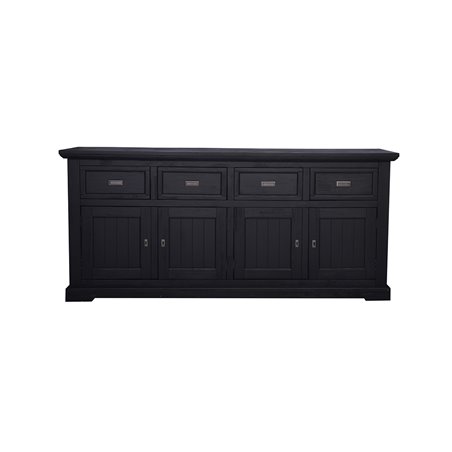 Skänk/Sideboard Surrey Castle 200x47x90 - Svart - Akacia/Trä