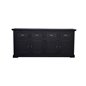 Skänk/Sideboard Surrey Castle 200x47x90 - Svart - Akacia/Trä