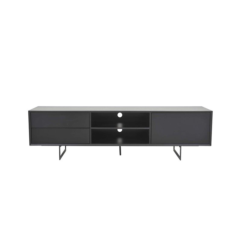 Tv-Bänk Vision 180x42x50cm - Svart - MDF/Metall