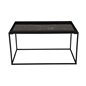 Soffbord Grace 80x42cm - Svart - Marmorlaminerat Glas/Metall