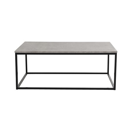 Duke sofabord 115x75cm - Grå / Beton-Look / Sort - Beton / Laminat / MDF / Metal