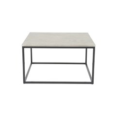 Duke sofabord 80x80cm - Grå / Beton-Look / Sort - Beton / Laminat / MDF / Metal