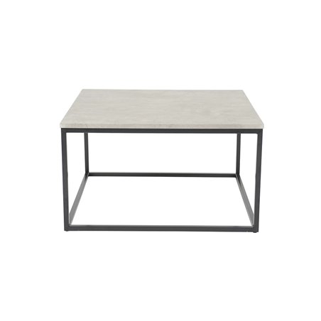 Duke sofabord 80x80cm - Grå / Beton-Look / Sort - Beton / Laminat / MDF / Metal