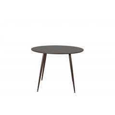 Plaza Round table 100 cm - Walnut top - Walnut legs