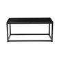 Soffbord Pierre - 94x47x42cm - Svart - Glas/Metall