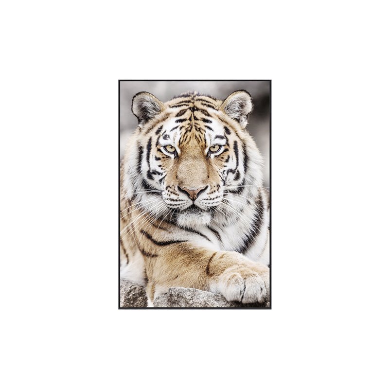 Maleri - Tiger II - 120x80cm - Træ / Glas