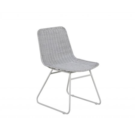 Cirebon Dining Chair - White / White wash natural rattan