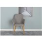 Comfort - Dining chair - Oak/Light grey