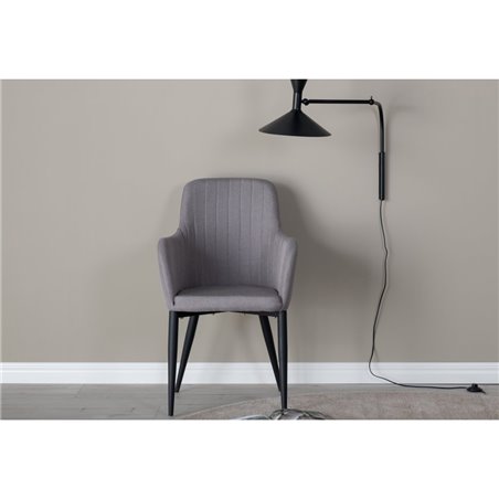 Comfort Chair Polar grey - Black Legs