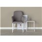 Comfort Chair Polar grey - White Legs