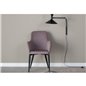 Comfort Dining Chair - Black Legs / Dusty Pink Cordutoy