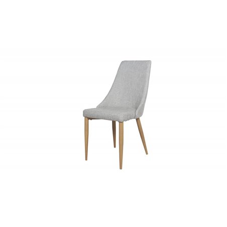 Leone - Dining chair - Oak/Light grey