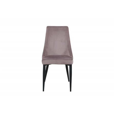 Leone Dining Chair - Black Legs / Dusty PinkCorduroy