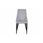 Leone Dining Chair - Black Legs / Light Grey Corduroy