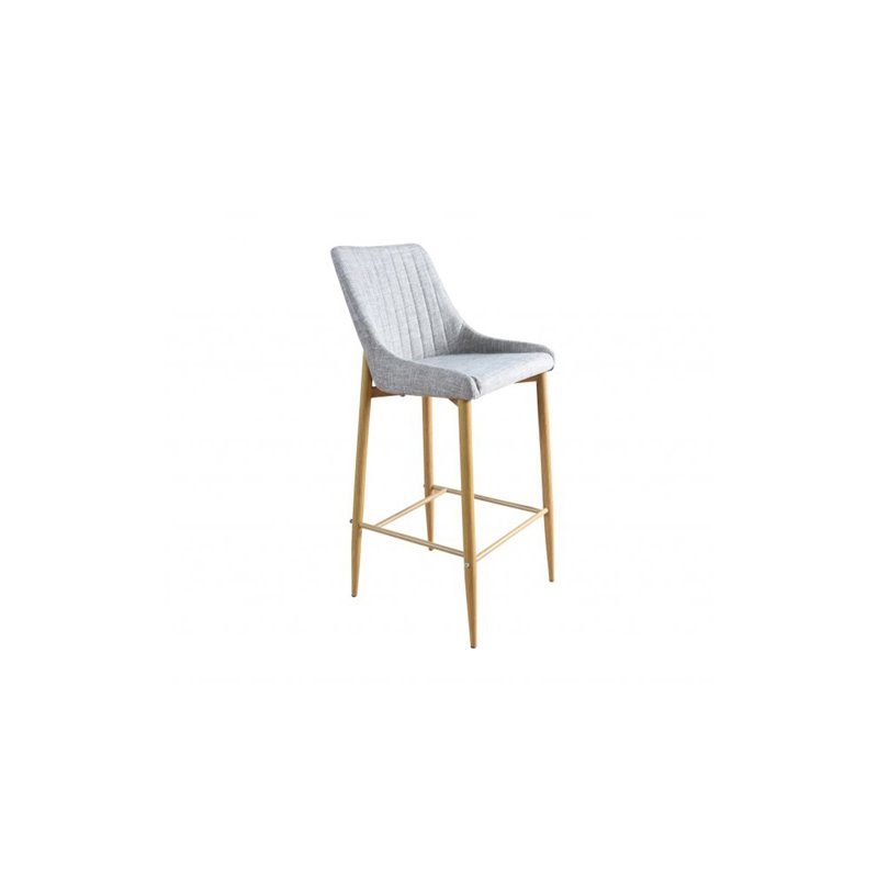 Plaza - Bar stool - Oak/Light grey