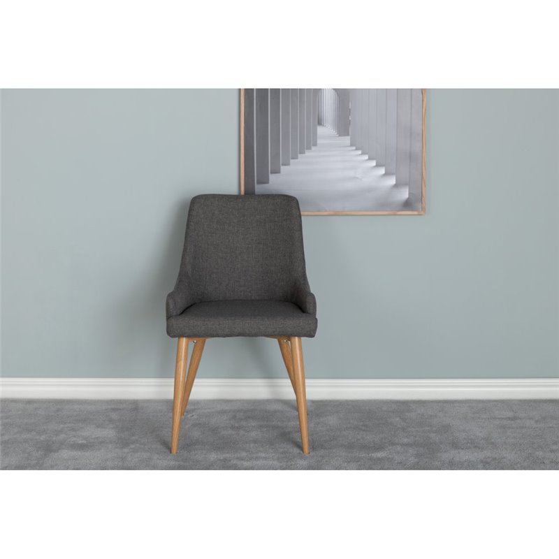 Plaza - Dining chair - Dark grey