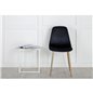 Polar Chair - Black Velvet / Matt brass leg