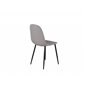 Polar Chair - Grey fabric Black Legs