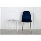 Polar Chair - Royal Blue Velvet / Matt brass leg