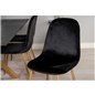 Polar Dining Chair - Oak legs / Black Velvet