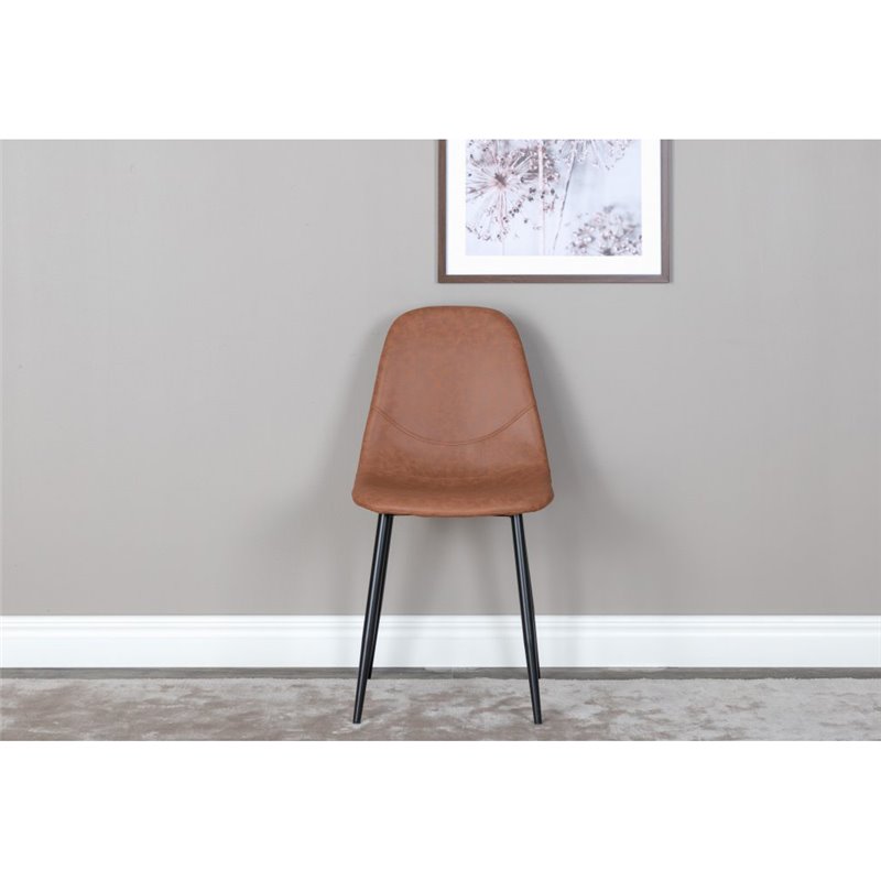 Polar Dining Chair - Brown / Black