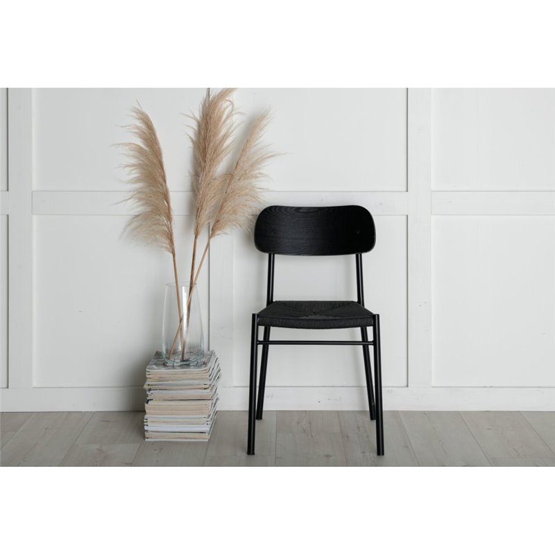 Polly Dining Chair - Black / Black