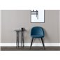 Velvet Dining Chair - Blue / Black