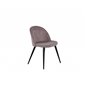 Velvet Dining Chair Corduroy - Pink / Black