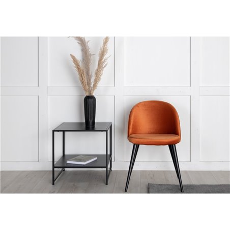 Matstol / Köksstol Velvet 2-Pack - Orange/Rost / Svart