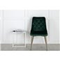 Velvet Deluxe Chair - Moss Green/Matt brass leg