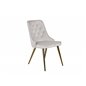 Velvet Deluxe Dining Chair - Brushed brass leg / Beige Velvet